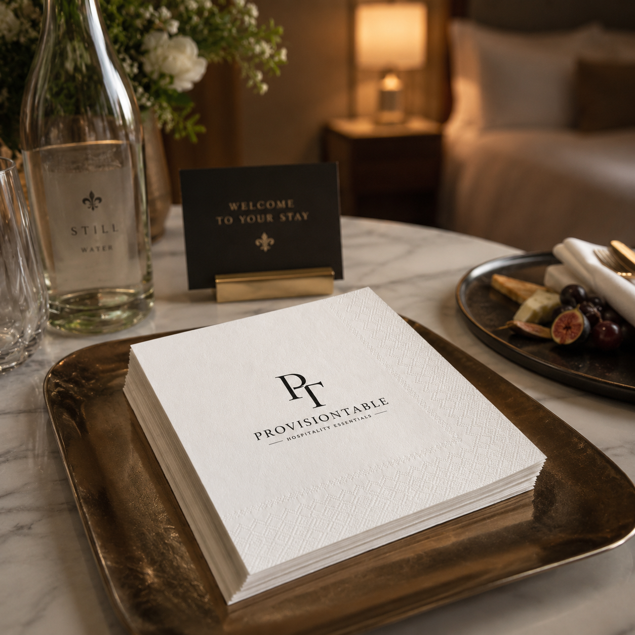 Custom White Restaurant Napkins