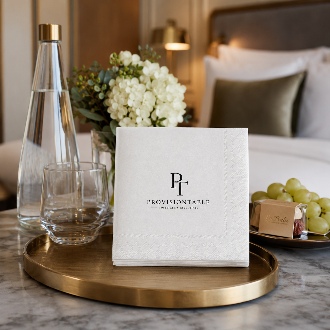 Custom White Restaurant Napkins