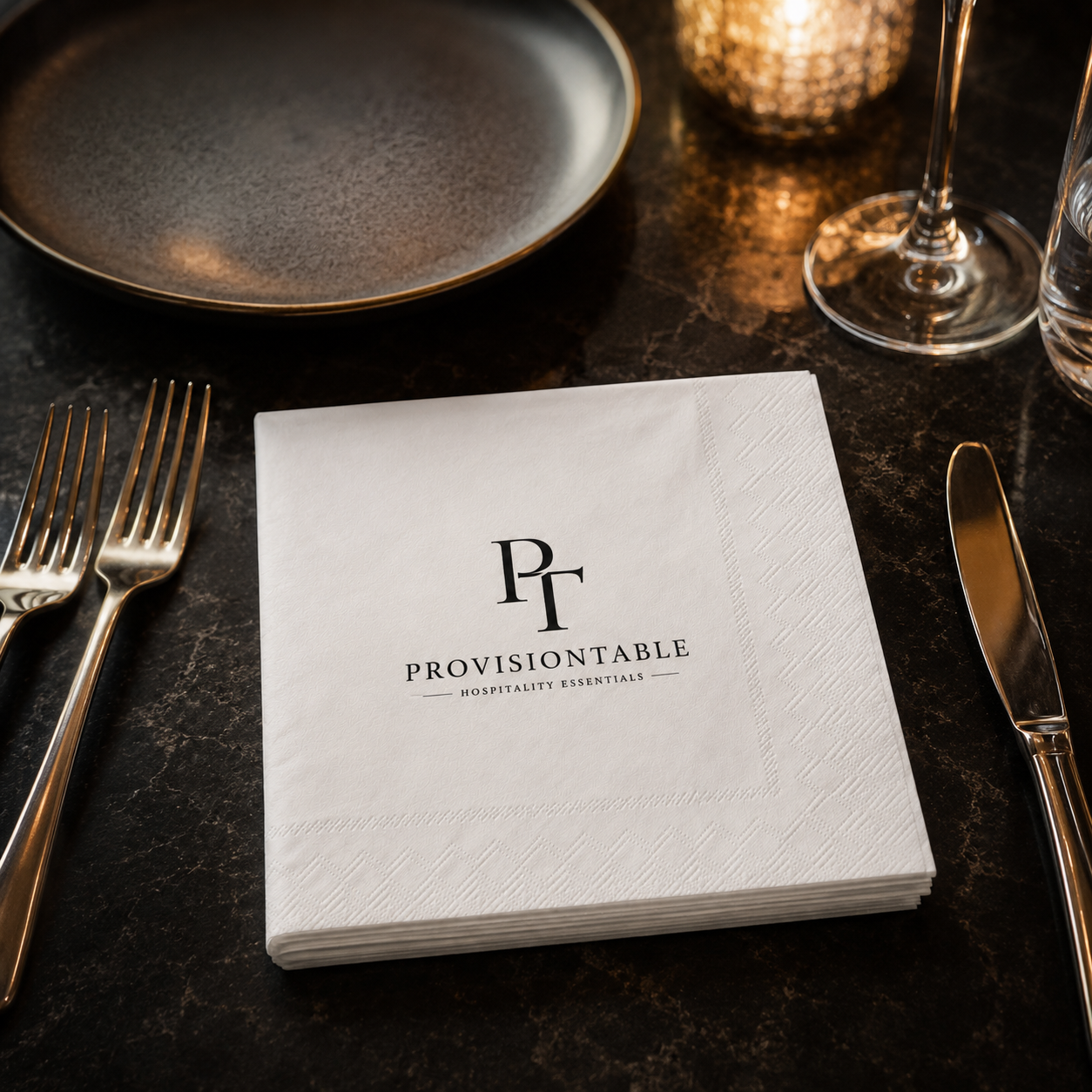 Custom White Restaurant Napkins