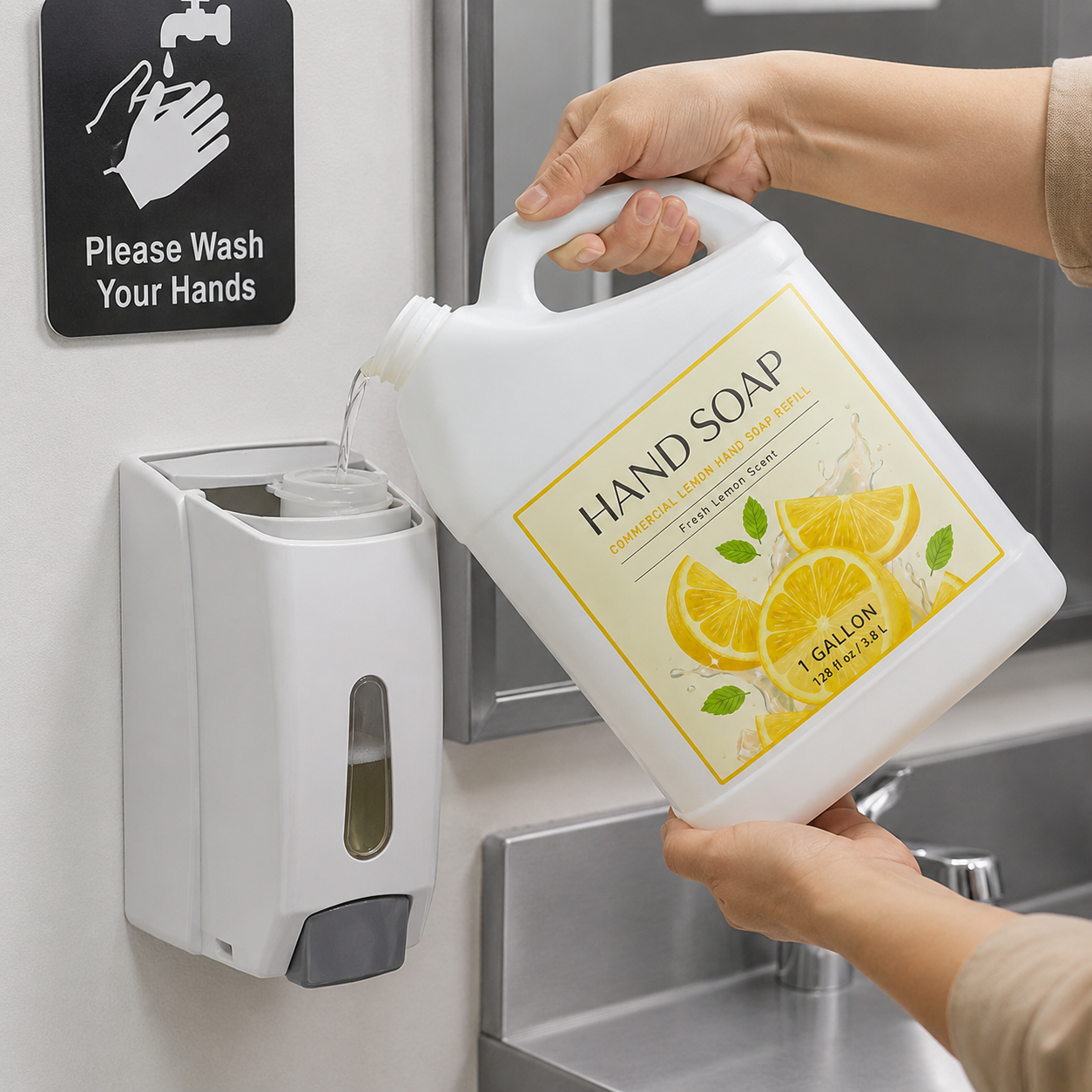 1 Gallon Commercial Lemon Hand Soap Refill