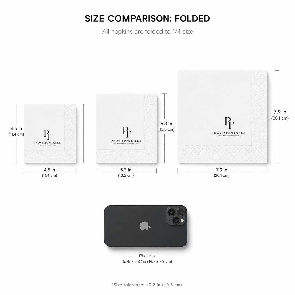 Custom White Restaurant Napkins